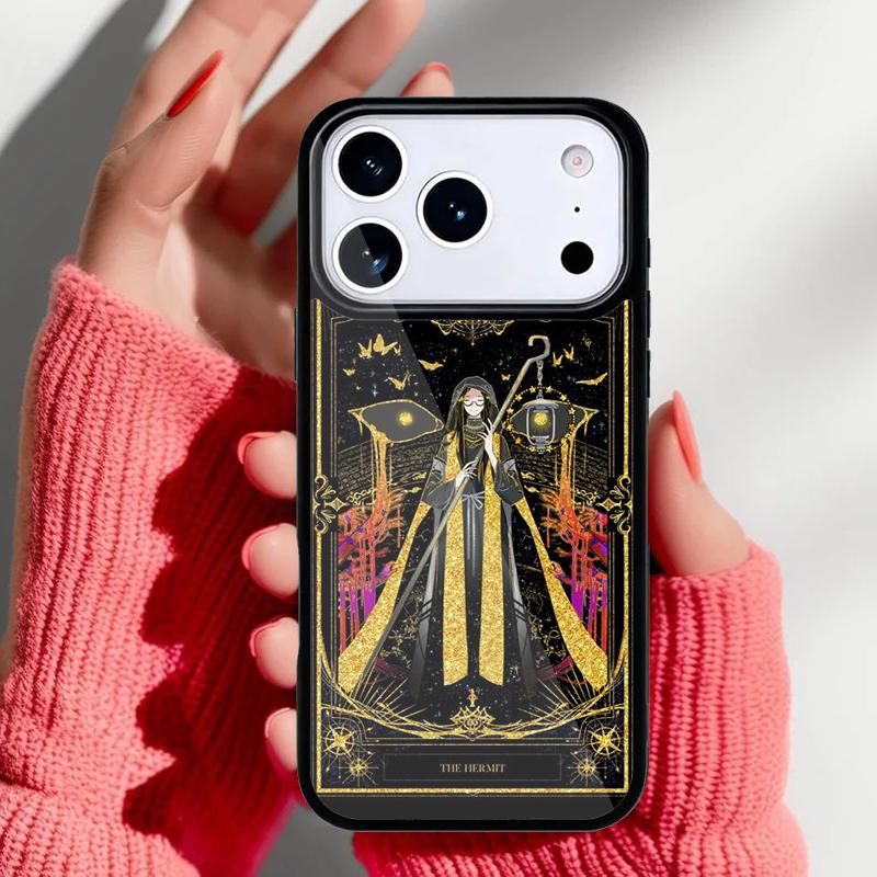 The Hermit Tarot Card Witchcraft Phone Case for iPhone 17 Air 16e 15 14 13 Pro Max Back Cover for 12 11 Pro Coque