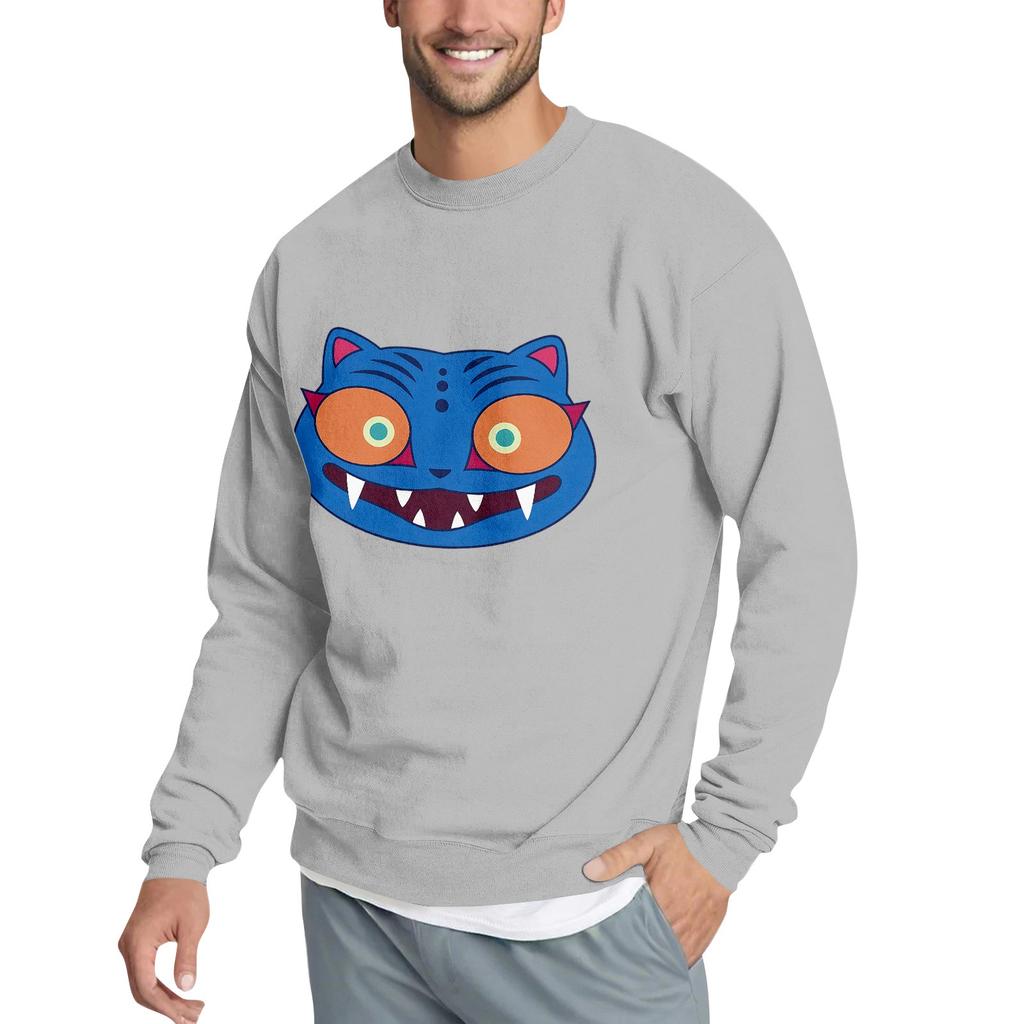 Men's Casual Sweatshirt With Fun Film-Themed Print