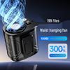 Portable USB Rechargeable Waist Fan: Clip-On & Hanging Neck Design for Camping & Construction