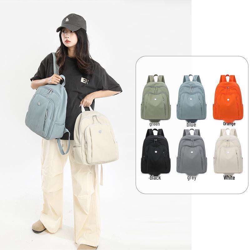 Trendy Women's Large-Capacity Nylon Backpack for High School and Travel