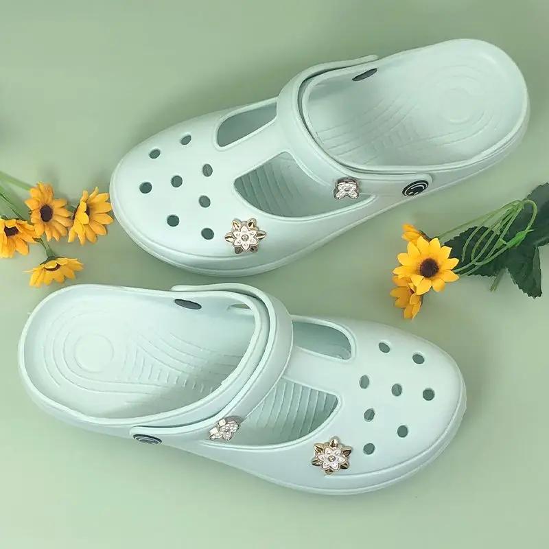 Fashion Thick Sabot Women's Slippers and Ladies Sandals H Sandal Clappers Original Slides On Sale Promotion 2025 Luxury Easy Wears Shoes