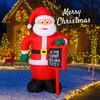 5.9FT Christmas Toy Inflatable Santa Claus Decorations With LED Lights Xmas Ornament for Yard Lawn Home Party Xmas Supplies Gift
