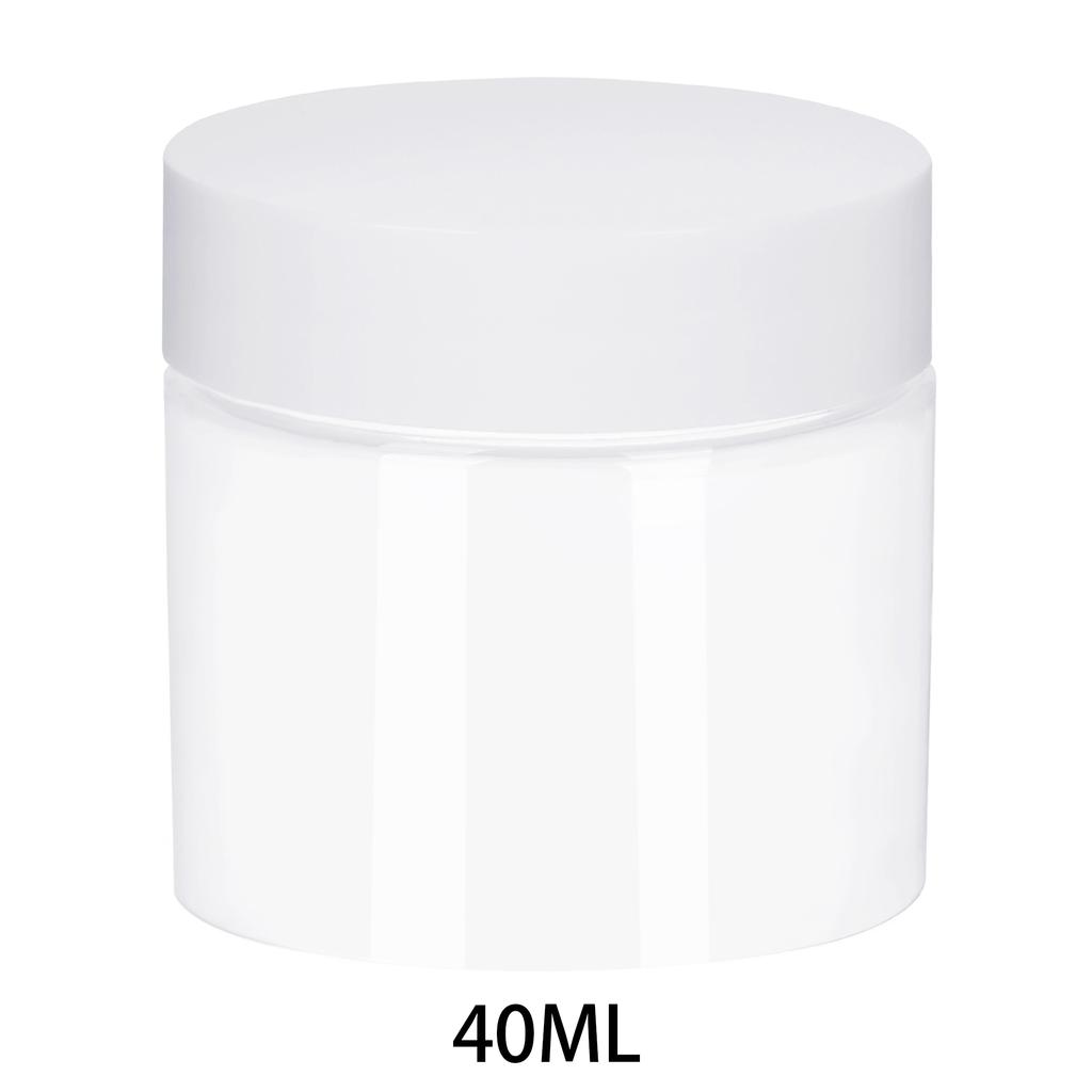 6pcs 30ml/40ml/50ml/60ml/80ml Clear Plastic Jar with Lids Refillable Empty Cosmetic Containers Jar for Travel Storage Make Up