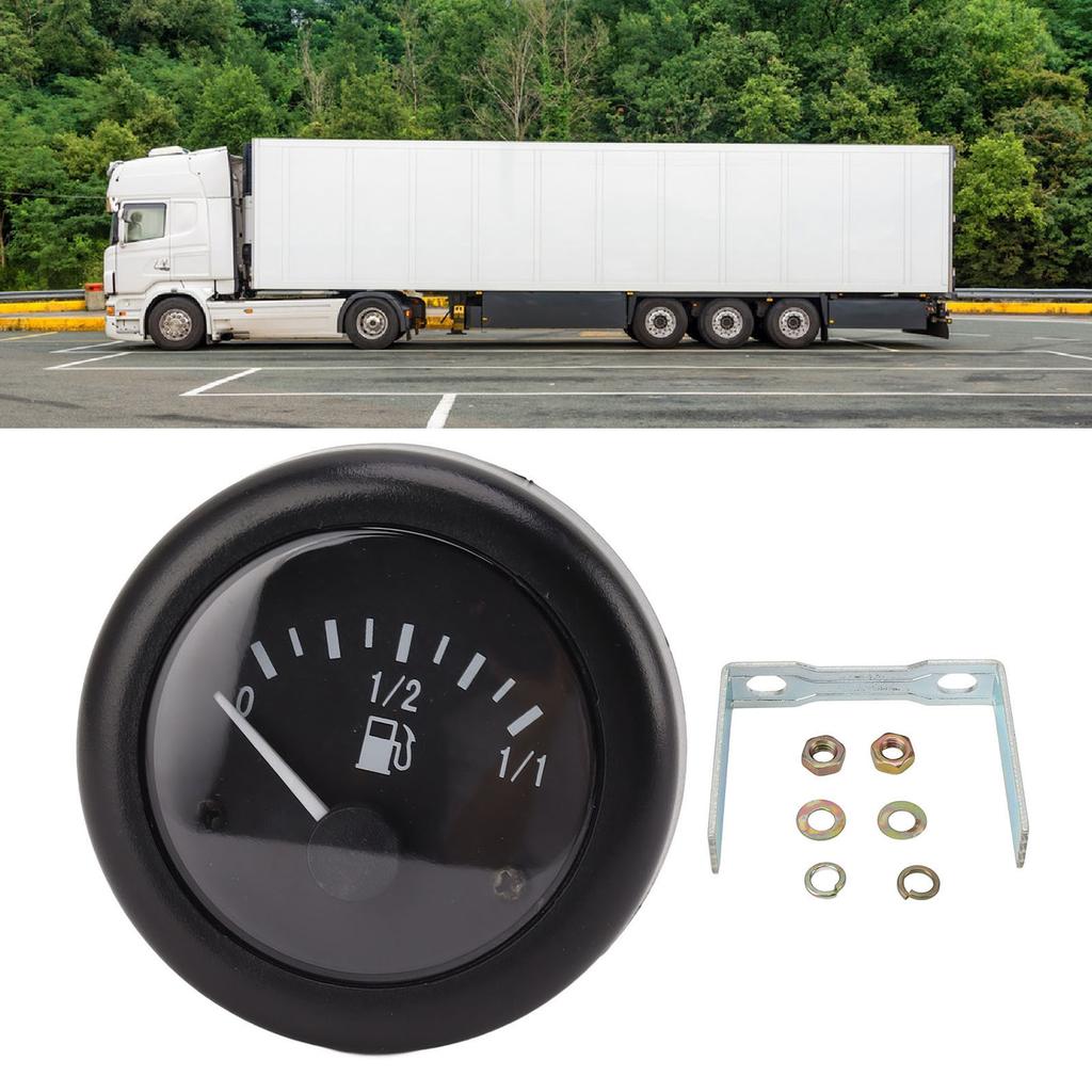 24V Fuel   Fuel   Meter Fuel Indicator for Trucks Buses Tractors with Pointer Design Easy Installation for Agricultural Vehicles Internal Comb