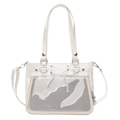 Harujio Ita Niedliches Herz Premium Ita Perfekt für Idol Plüsch Niedliche Tasche, Tote/Schultertasche, Schnürdesign, Tasche, Mini, Klein, Aktivitäten, Blätter, Spielzeug,
