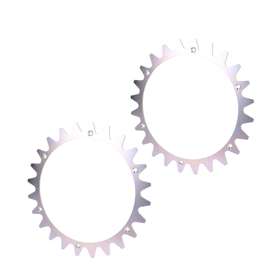 Robotic Lawnmower Spikes with Screws for 225mm Metal Traction Wheel Cleats for Worx Landroid WR153E