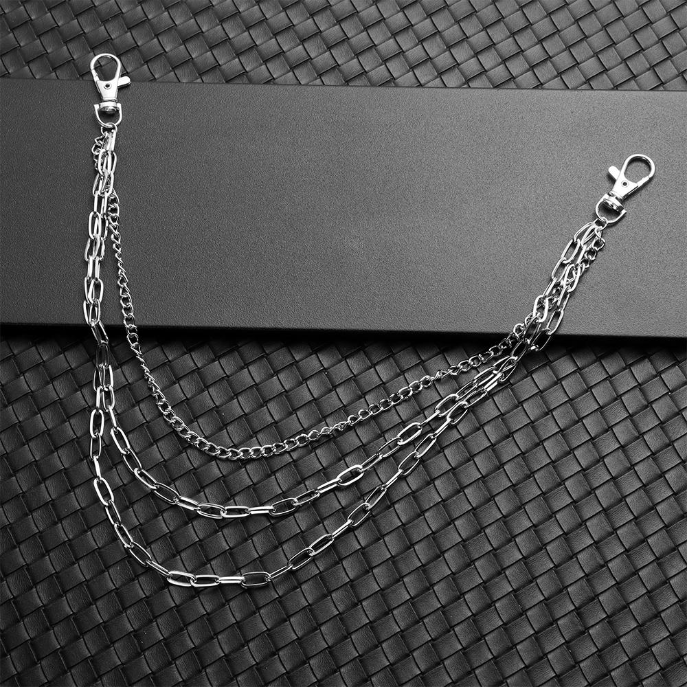 Punk Jewelry Jeans Jewerly Rock Keychain Waist Chain Pants Chain Trousers Decoration Chain Keychain