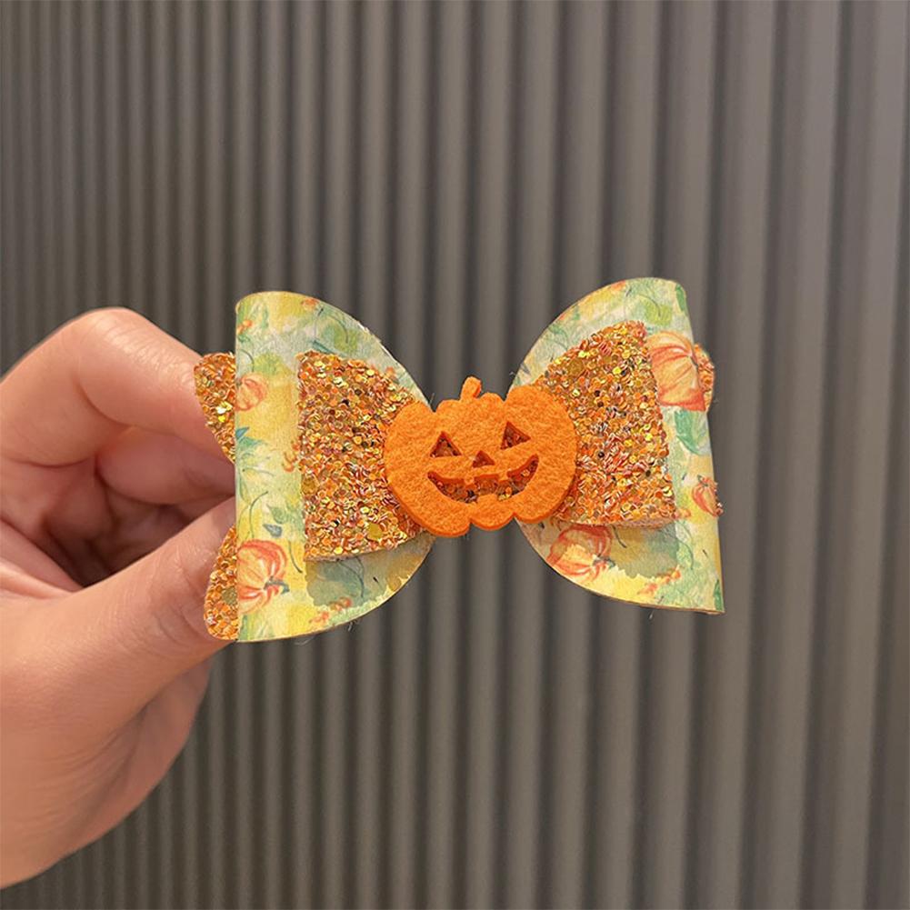 Fashionable Halloween Elements Pumpkin Hairband Single Piece Multi-Color Cute Girls Halloween Gift