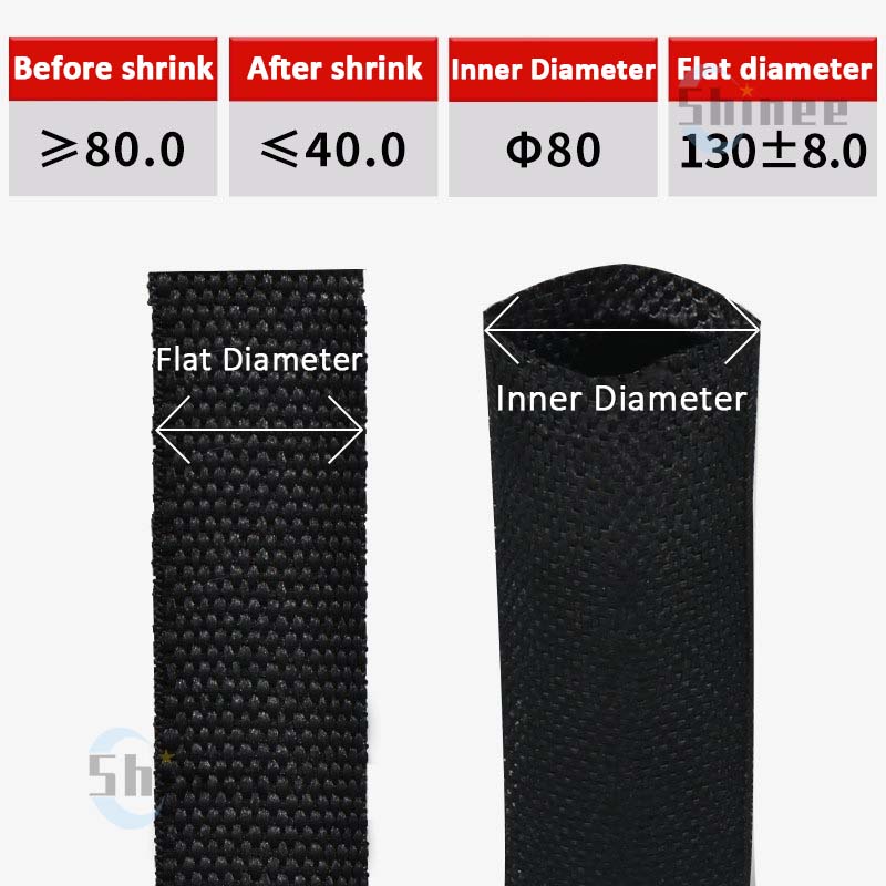 Braided Cable Sleeve Heat Shrink Tube 6/8/10/12mm Insulation Flam Retardant PET Auto Line Organizer Wire Wrap Sheath Protection