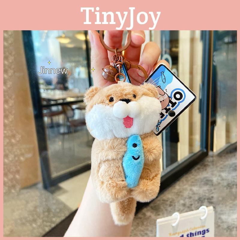 Lovely Otter Plush Keychain With Small Fish Design Making An Ideal Gift Friends For