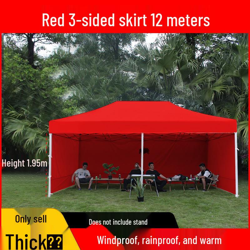 Transparent Tent Side Panel: Windproof & Waterproof Outdoor Canopy Enclosure with Thick Fabric and Durable Edging