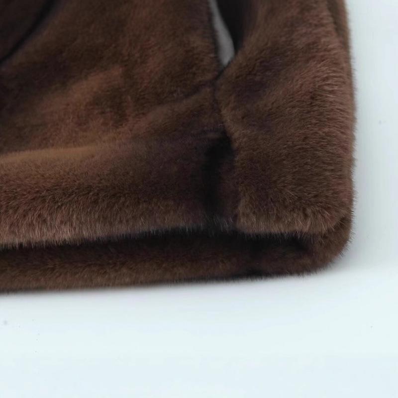 Modischer kurzer Rock aus Kunstpelz im europäischen und amerikanischen Stil - Herbst-/Winterkollektion