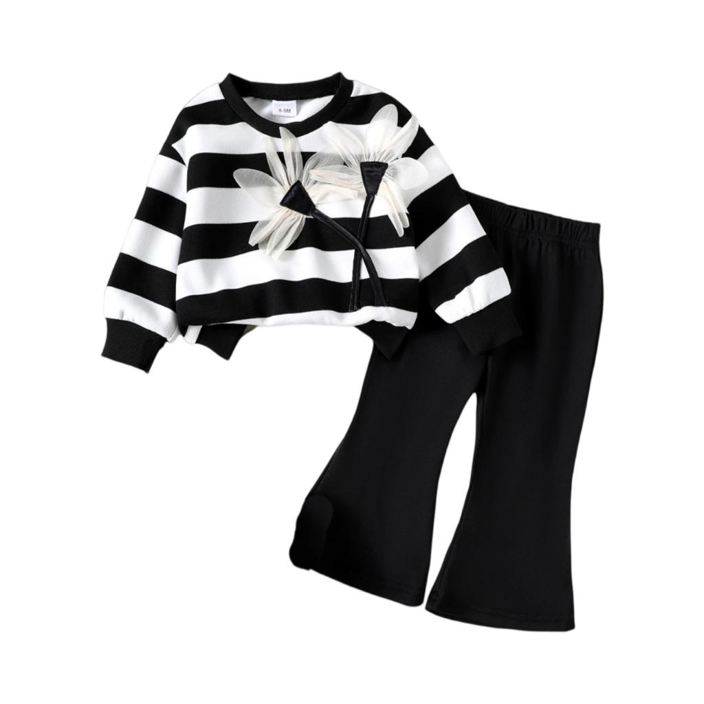 Kids Casual Long-Sleeve Set, Comfortable Daily Wear Outfits