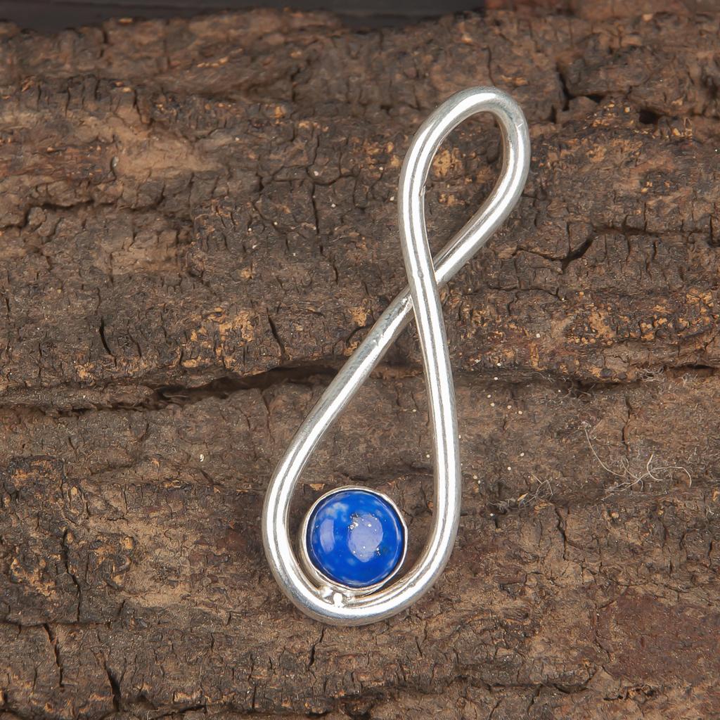 Pendentif Lapis Lazuli Bijoux en Pierres Précieuses Fait Main, Pendentif en Argent Sterling Massif 925, Pendentif Bijou Design Unique Cadeau Pour Elle