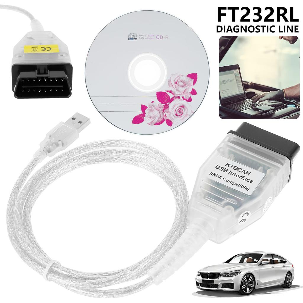 OBD2 Diagnostic Scanner Cable FTDI FT232RL Chip with Switch for Car Auto Professional USB Interface Diagnostic Cable