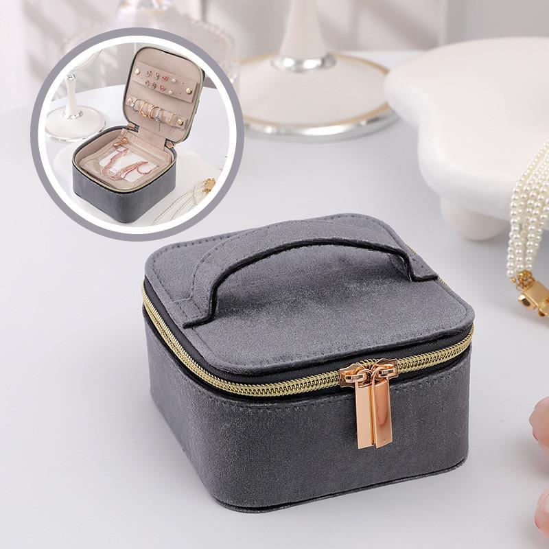 Minimalist Leather Jewelry Organizer With Multiple Compartments For Travel And Gift Giving