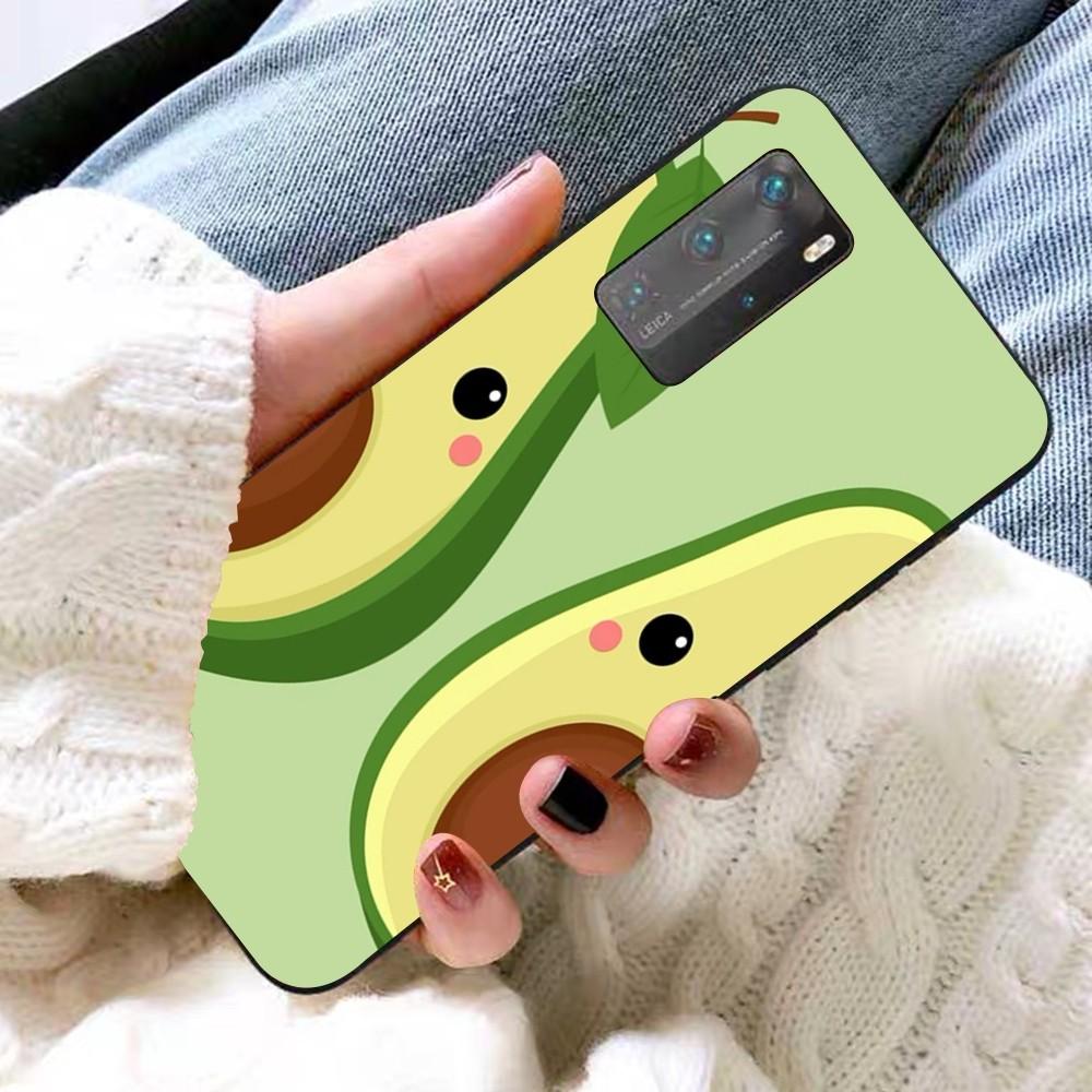 Cartoon Avocado Cute Phone Case For Huawei P 8 9 10 20 30 40 50 Pro Lite Psmart Honor 10 Lite 70 Mate 20lite