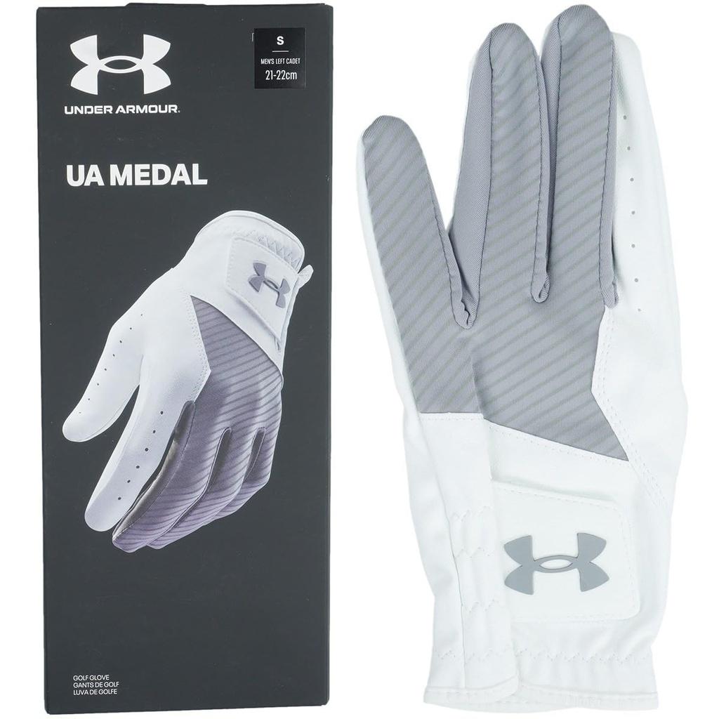 UA Medal Golf Glove LXLC [Under Armor] Steel/White/Steel