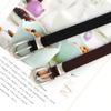 Solid Simple Color Silver Buckle Women Slim Waist Belt Versatile For Use Daily