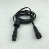 xConnect Type BLACK Flat 18AWG 3 Core Waterproof Extension Cable,one End with Male,the Other End with Female