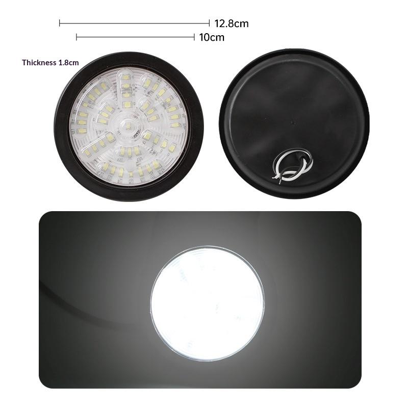 Universelles 3-farbiges rundes LED-Rücklicht, wasserdicht, hohe Helligkeit, Brems-, Blink-, Rückfahrlicht für LKW, Anhänger, Wohnmobil
