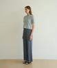 Kkeulle Semi-Wide Cotton Linen Pants_Blue
