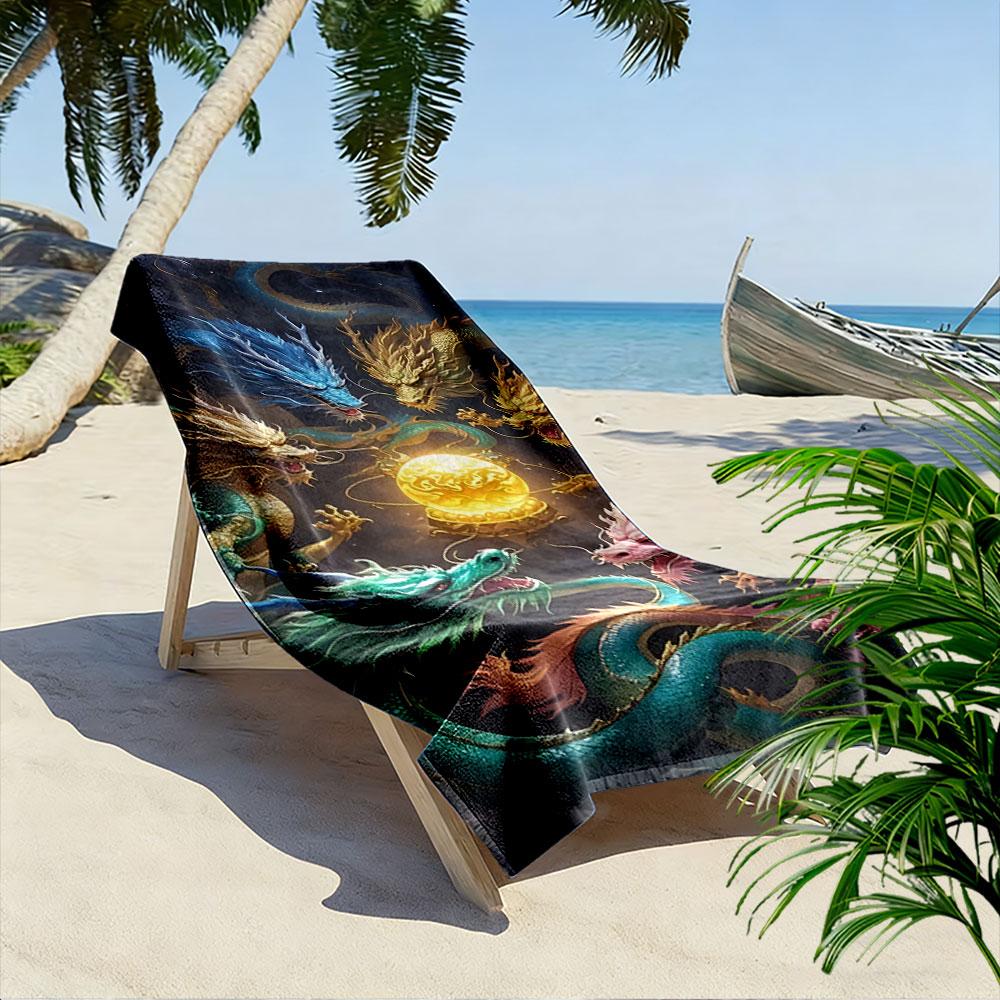 "Majestic Dragon Gathering" A must-have beach towel for beach travel