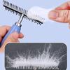 Dog Comb Double-sided Dogs Brush Stainless Steel Rake Combs for Dog Grooming Comfortable Handle Cat Hair Comb Brush Pet Supplies