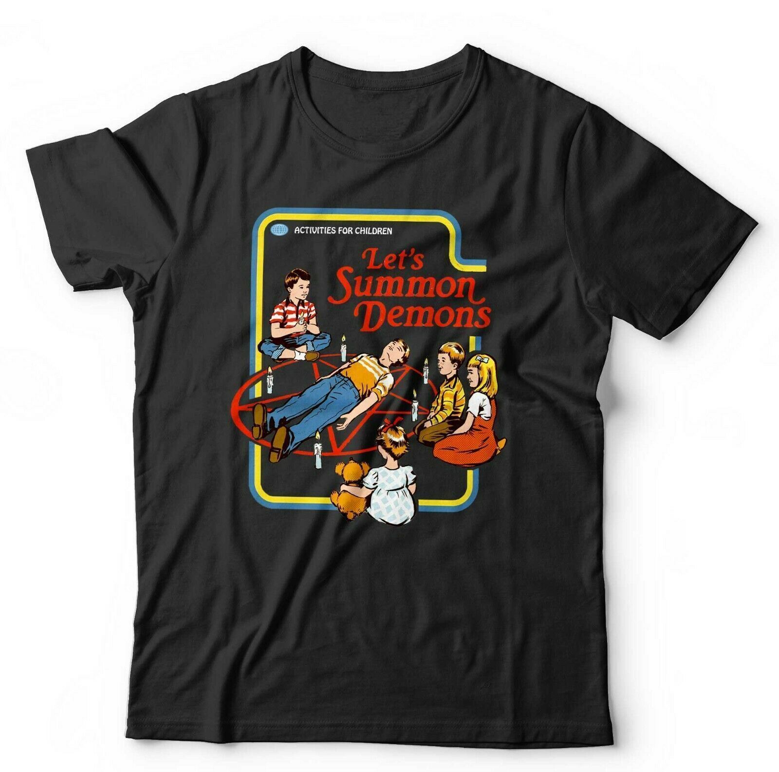 Let s Summon Demons Tshirt Unisex and - Funny Cartoon Retro Vintage XL