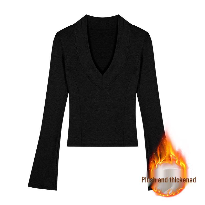 Women's Slimming Long-Sleeve Base Layer Top - Autumn/Winter, Waist-Cinching, Body-Shaping