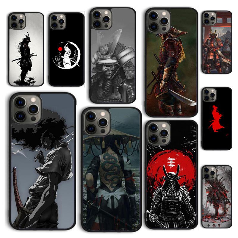 Autumu Japanese Samurai Ninja Phone Case Cover for iPhone 16 15 12 Mini 11 13 14 Pro Max SE 2020 Apple 6S 7 8 Plus Coque