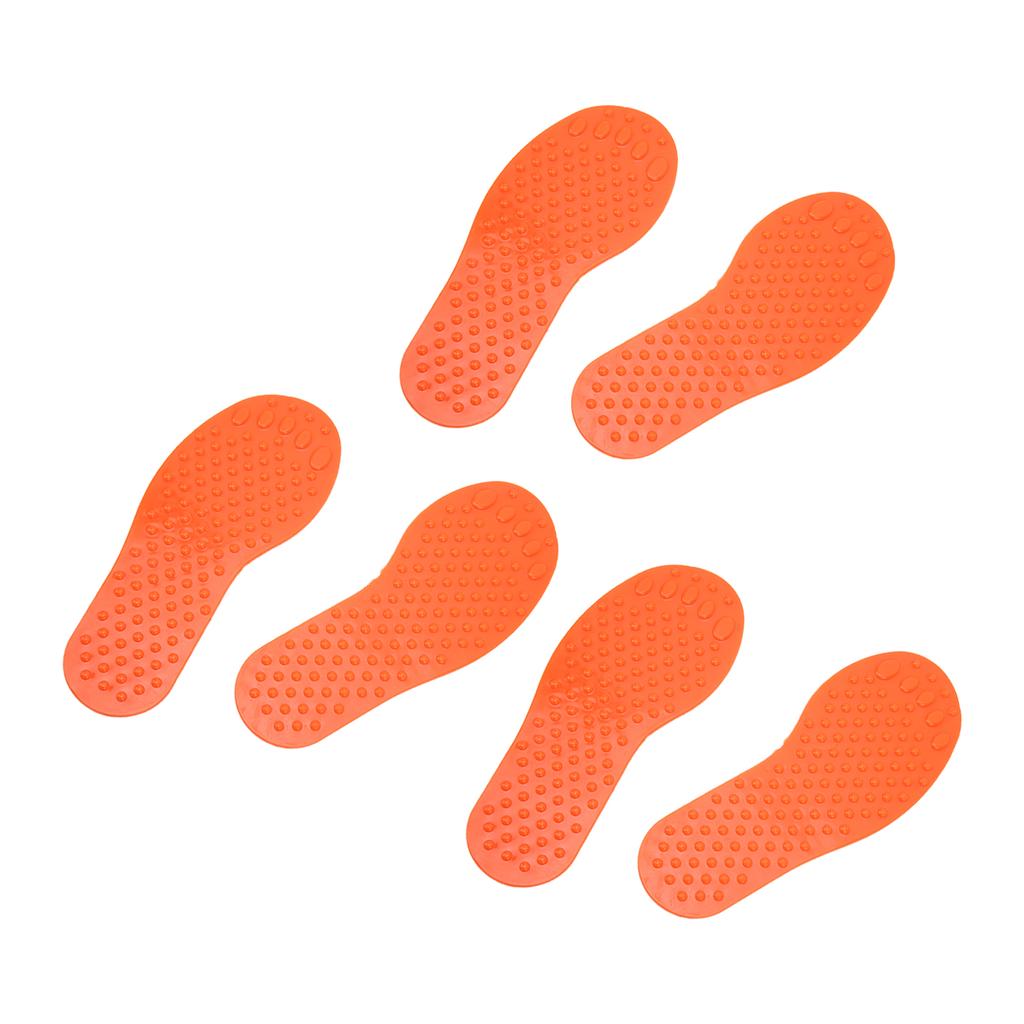 3 Pairs   Marker PVC Colorful Foot Shaped Training Pad Toy for Indoor Outdoor