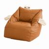 Built-in Side Storage Pouch Soft Sofa Chair Ergonomic Curved Backrest Lazy Sofa  Daily Leisure Seat