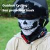 Cycling Men Scarf Halloween Ride Bandana Women Headscarf Ski Skull Half Face Mask Ghost Scarf Neck Hiking Scarves Masks