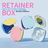 Orthodontic Teeth Retainer Box with Mirror - Invisible Braces Storage and Soaking Case
