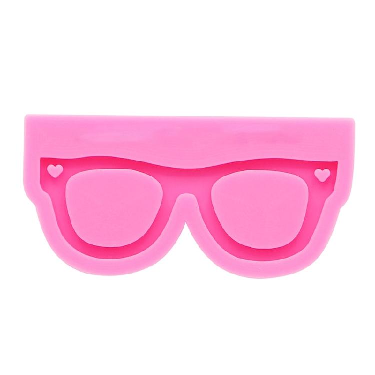 

Handmade Glossy Glasses Mold Decor Resin Mold DIY Crafts Pendant Silicone Mould 1 розовый