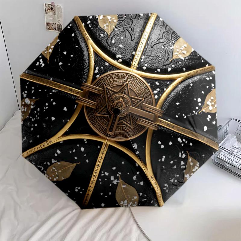 

1 PC Automatic Folding Umbrella - Cartoon Pattern, Portable & Foldable Design with 28 Ribs, Christmas Birthday Gifts