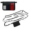 Wheelchair Side Storage Bag Organizer Waterproof Multi Pocket Armrest Pouch with Reflective Stripe Oxford Fabric for Walker Rollator Wheelchairs