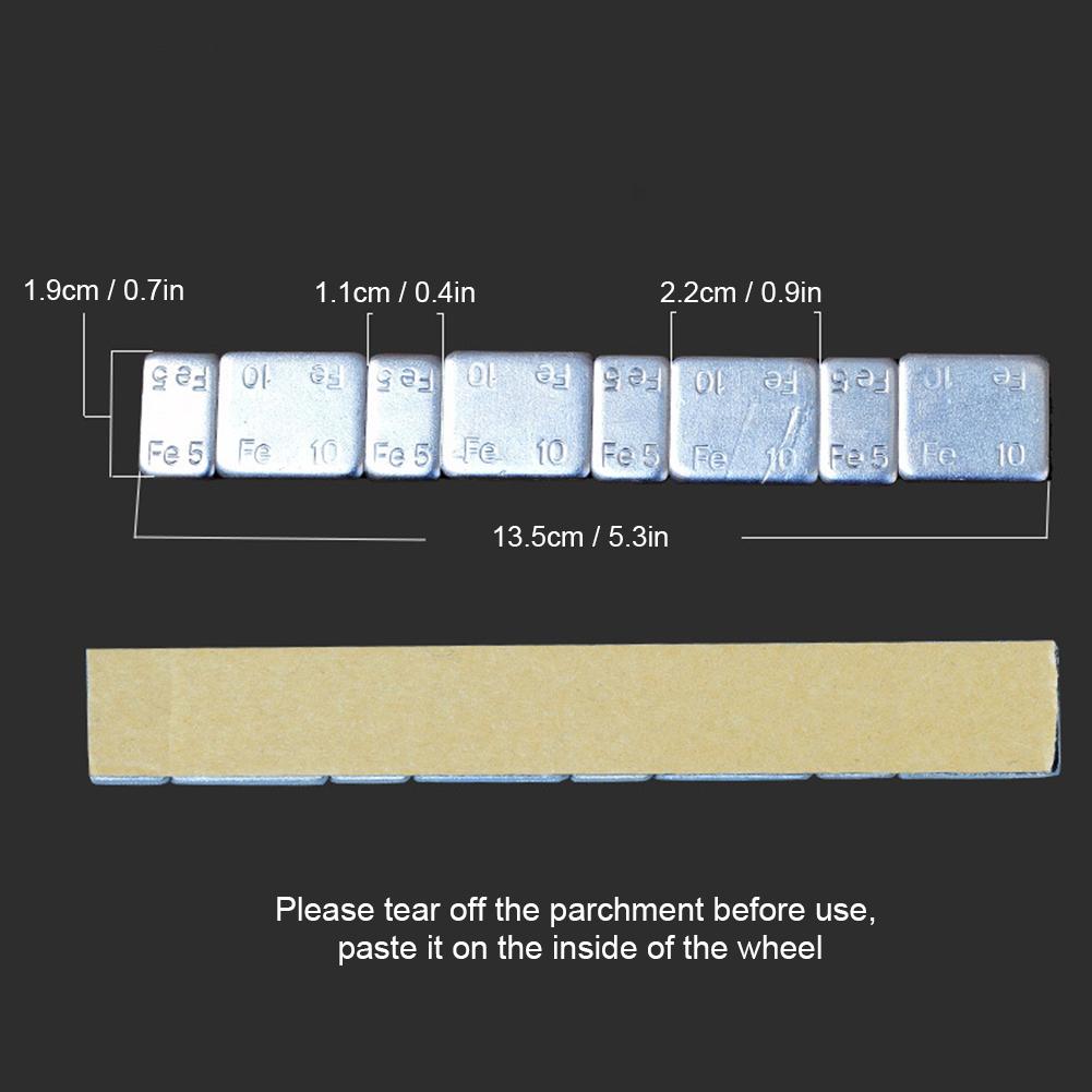 5g 0.18oz x 25Strips 60g 2.12oz Zelfklevende Wielnaaf Balanceergewichten Bandengewicht Balanceermachine Auto Auto OnderdelenMet