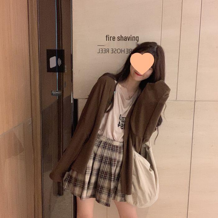 Women's Solid Color Short Jacket - Spring/Summer Casual Loose Slimming Cardigan