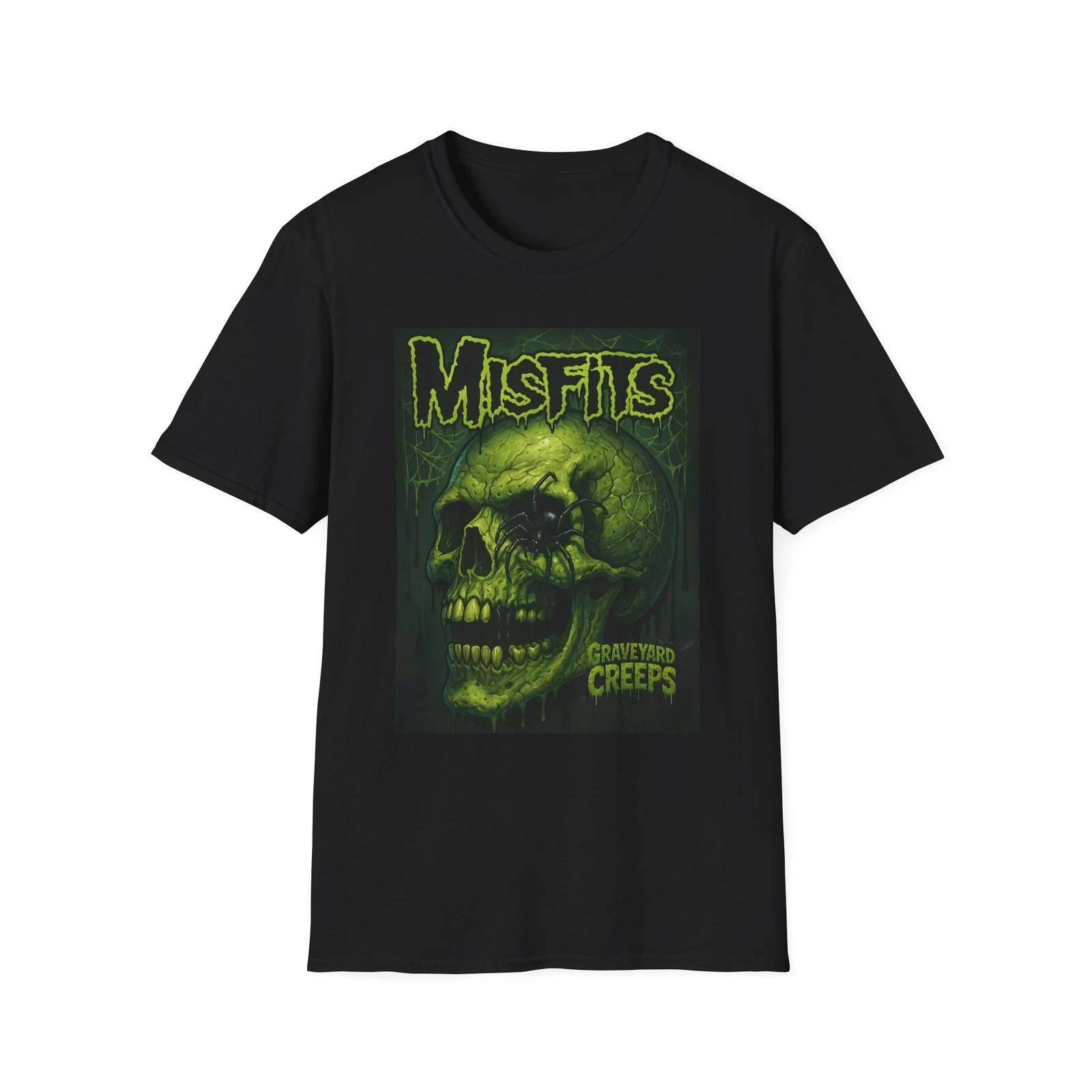 Misfits Graphic Unisex Softstyle T-Shirt, Alternative Rock Tee, Music [...] S