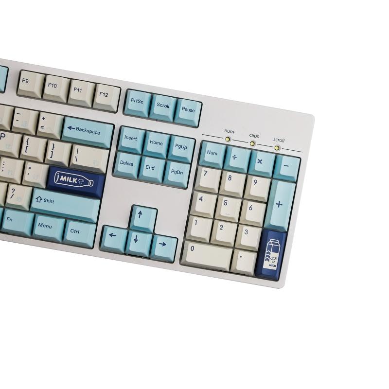 143 Keys Fruity Milk Keycaps  Profile PBT Dye Sublimation Mechanical Keyboard Keycap For MX H 61/68/87/98/104