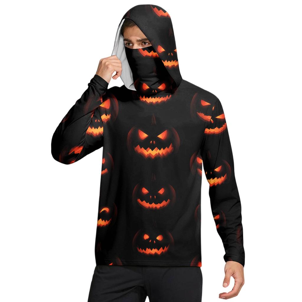 Men's UPF50+ Sun-protective Shirt, Quick-drying Long-sleeved Shirt, Running Exercise Fishing Shirt