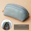 Car Key Case Faux Leather Key Bag Key Chain Pouch Zippered Car Key Bag with Metal Ring for Men Women