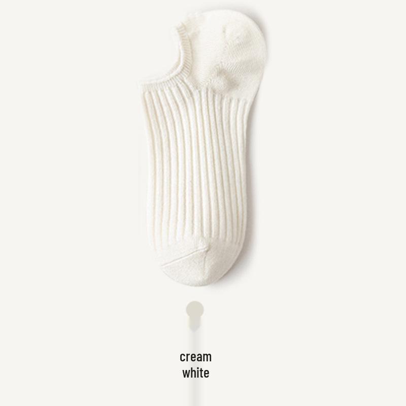 Women's No-Show Thin Breathable Ankle Socks - Spring/Summer Soft Solid Color