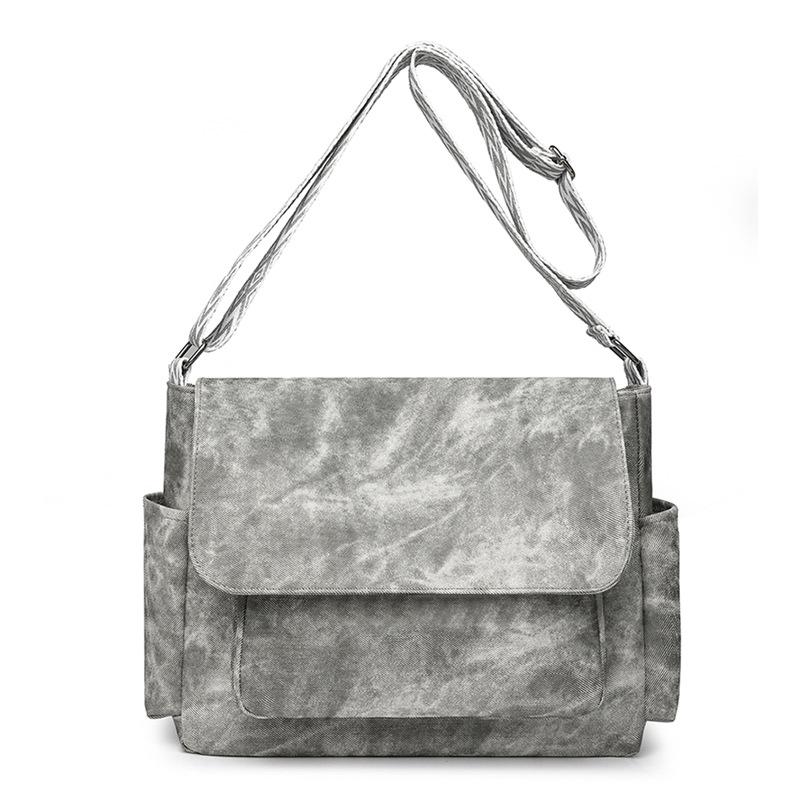 

Женская сумка ретро мода городская простая сумка через плечо женская сумка-мессенджер маленькая квадратная сумка серый