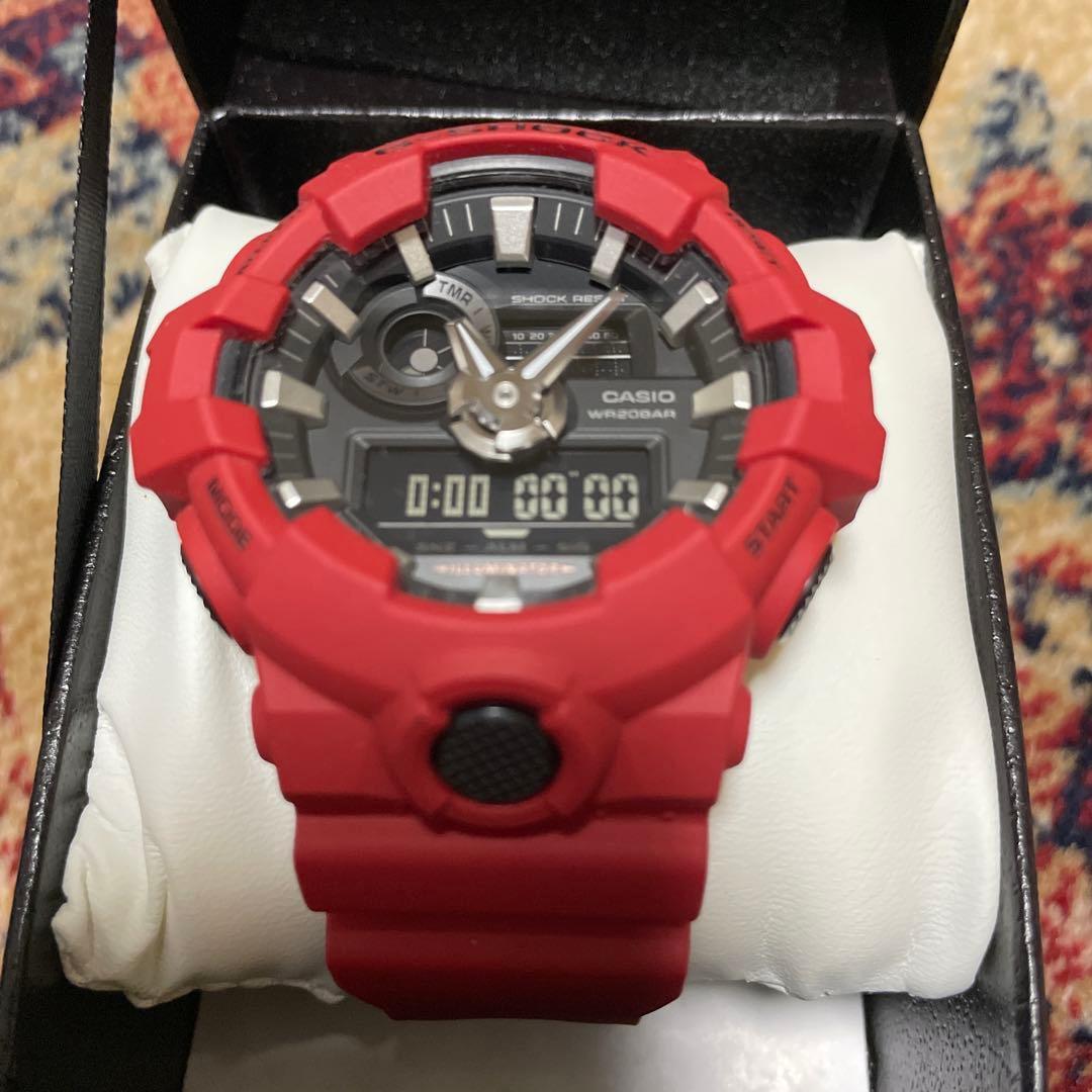 Used CASIO G-SHOCK watch red (Coca-Cola souvenir)