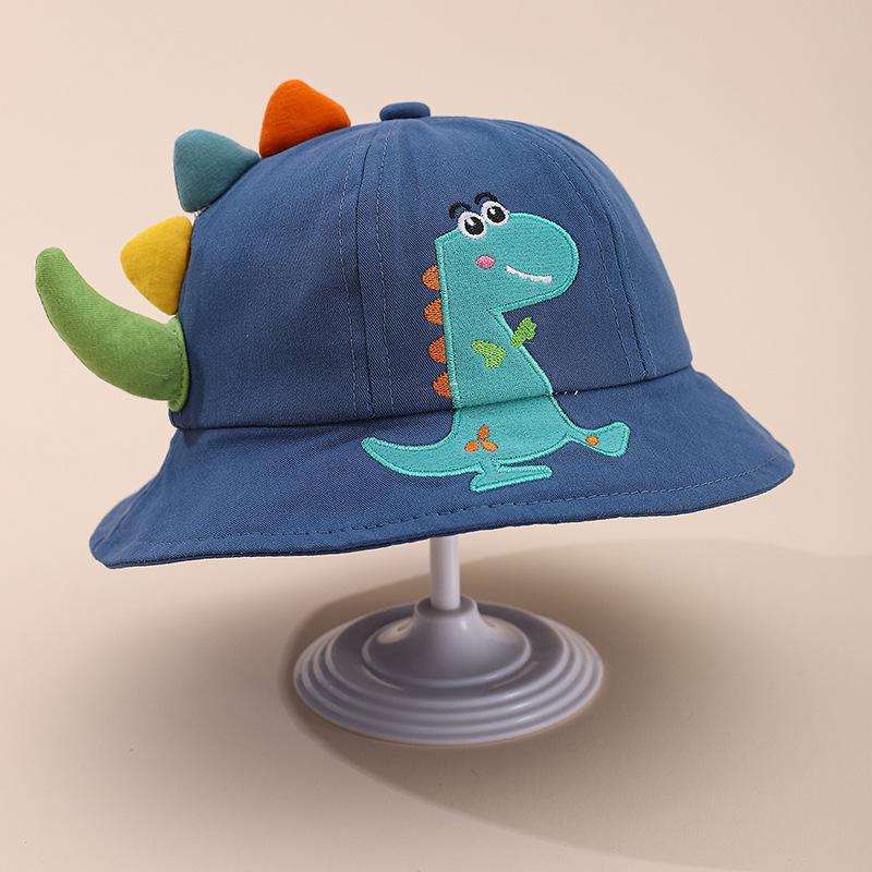 2026 Spring Dinosaur Cartoon Baby Bucket Hat - Cute Korean Style Unisex Children's Versatile Hat