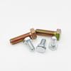 High-Strength 8.8 Grade Blue Zinc Plated Carbon Steel Hex Bolt for Construction Sites