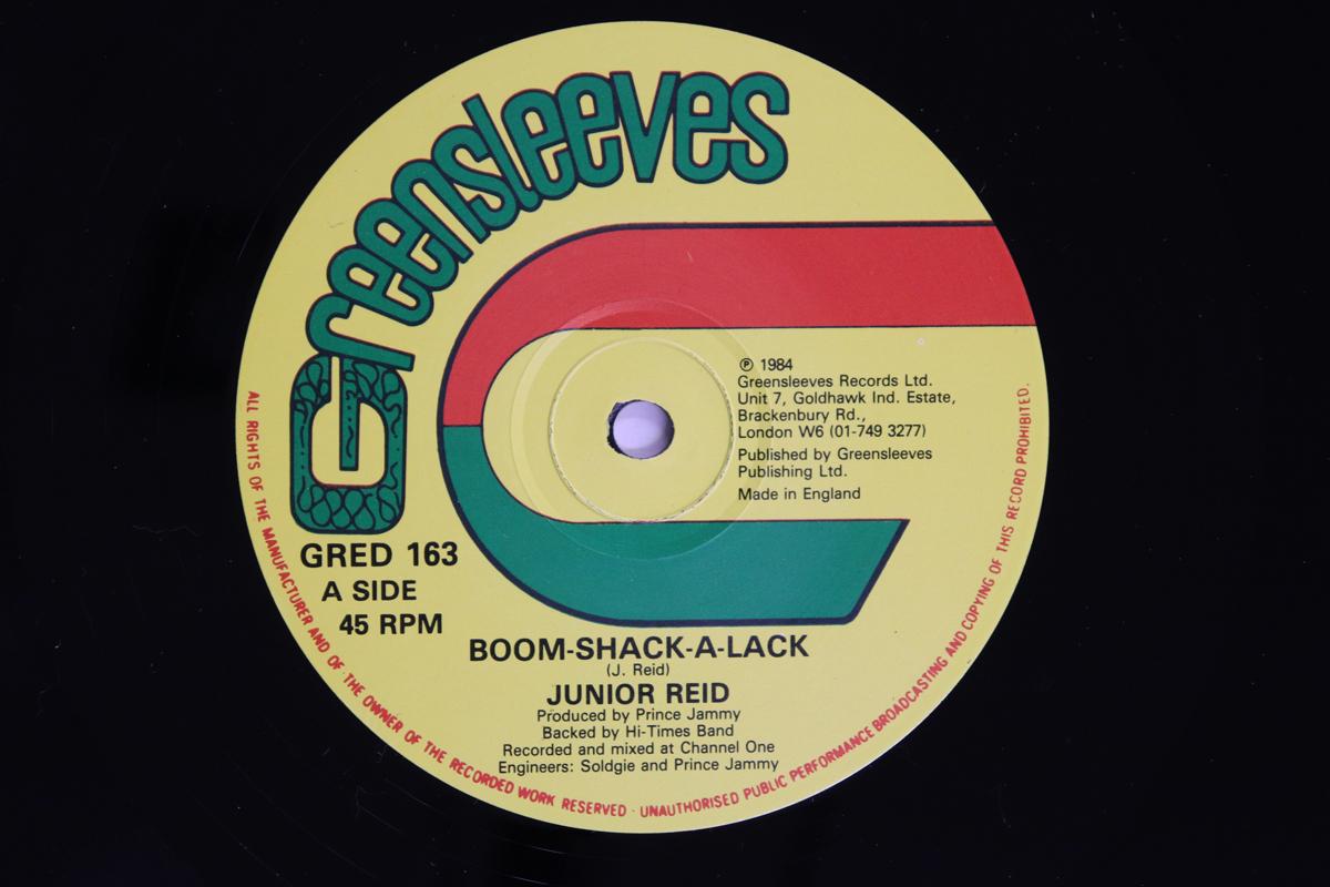 

12inch Record JUNIOR REID BoomShackALack Old Time Someth GRED163 Greensleeves Re 1984 UK Reggae Ska Dub Used